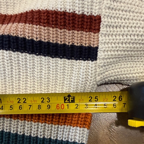 La Hearts Rust and Cream Knit Sweater - Picture 8 of 12